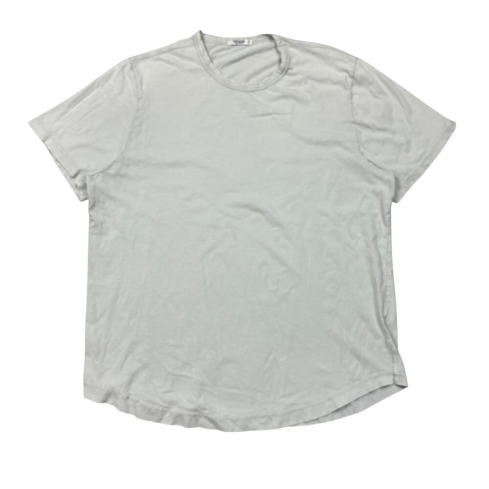 Buck Mason Curved Hem Slub Cotton Short Sleeve T Shirt Men's XL